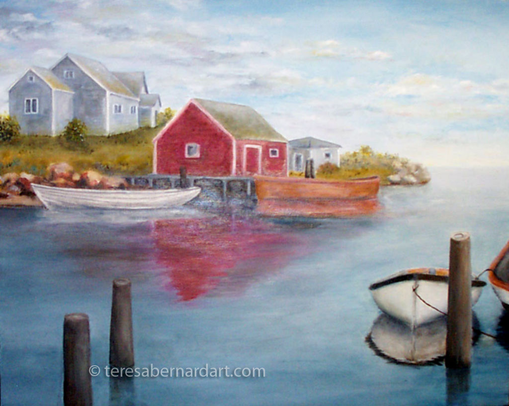peggy's cove painting