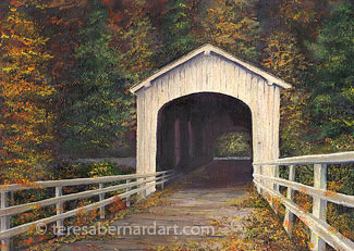 Covered Bridge painting