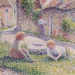 Children on a Farm by Camille Pissarro