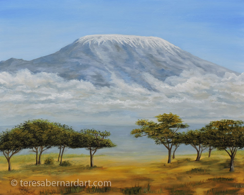 African landscape painting