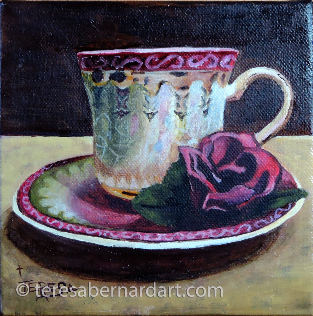 fine china teacup painting
