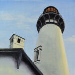 Yaquina Head Lighthouse painting by Teresa Bernard