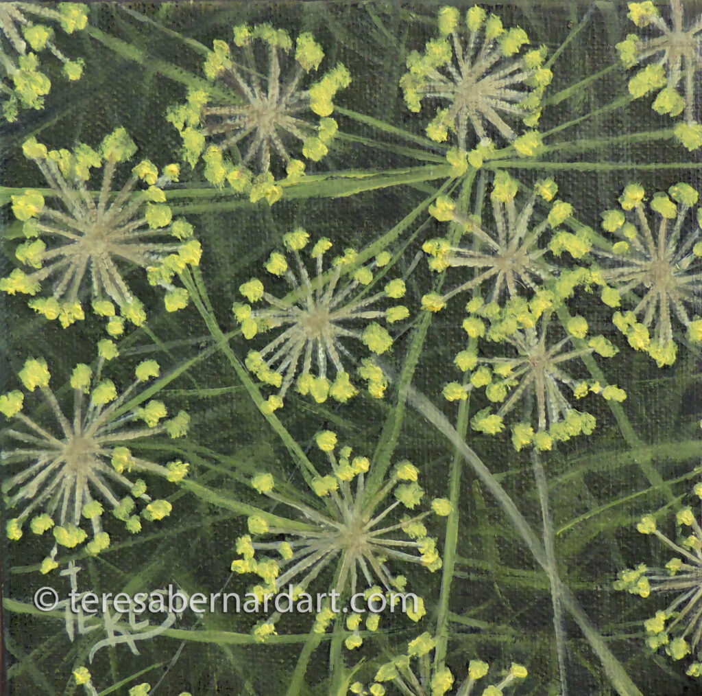 Dill Flowers painting