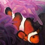 saltwater fish clownfish painting