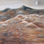 Land Rover Tracks of Mars painting