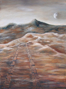 mars landscape oil painting
