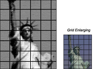 grid enlarging technique