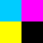 process colors - cyan, magenta, yellow, black