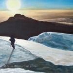 snow mountain canvas art