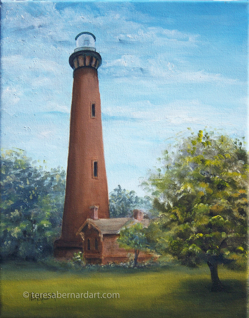 currituck beach lighthouse painting