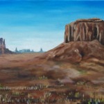 monument valley oil painting