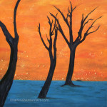 Camelthorn Trees of Africa painting