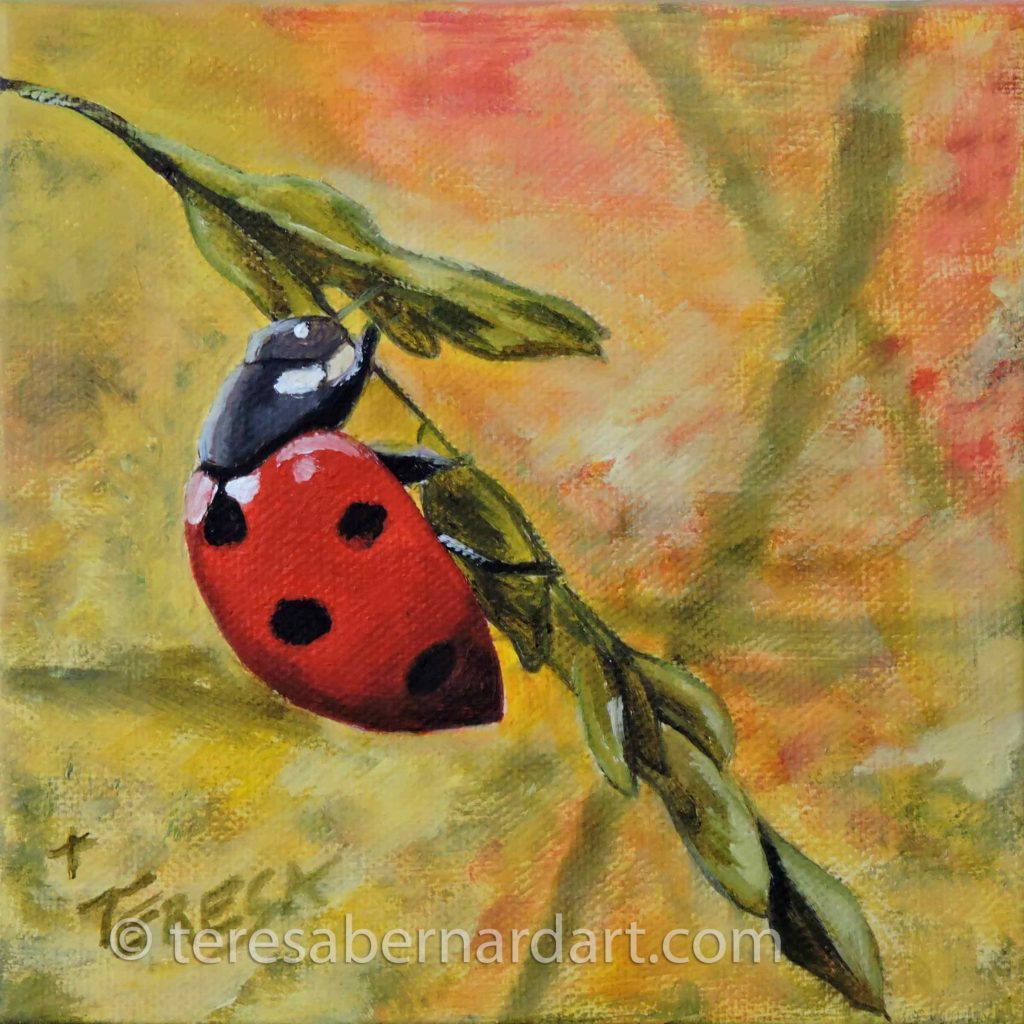 ladybug artwork painting