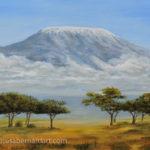 Mt Kilimanjaro Rising oil painting
