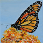 monarch butterfly small art painting