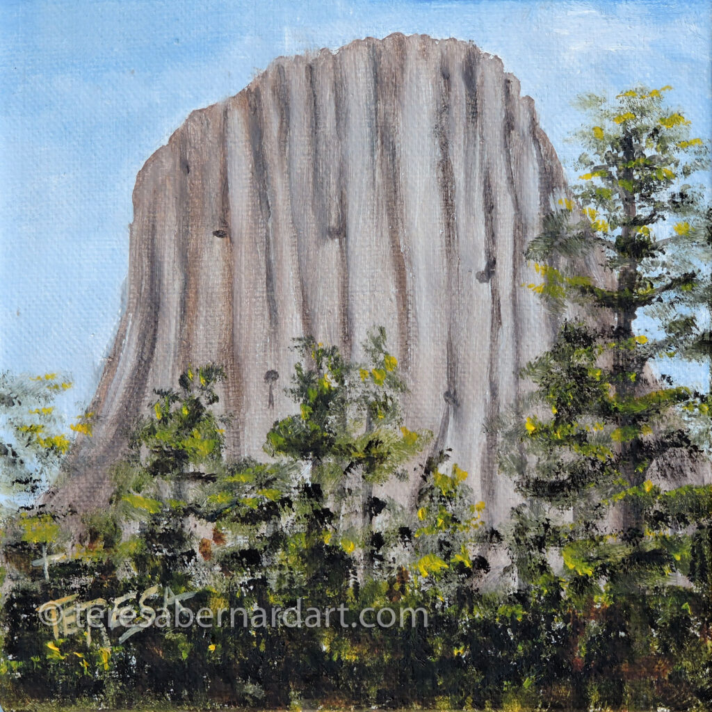 Devils Tower painting