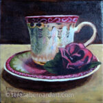 fine china teacup canvas art