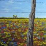 meadow of wildflowers art