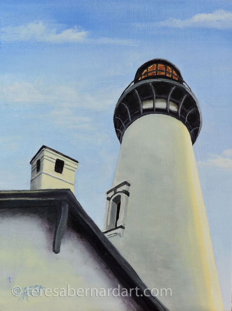Yaquina Head Lighthouse painting