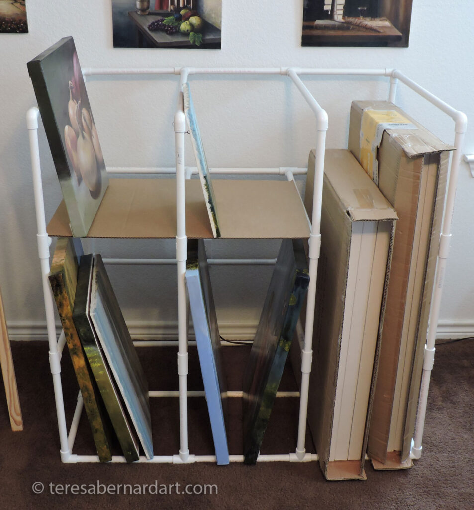 DIY Storage for Fine Art Paintings - Teresa Bernard Oil Paintings