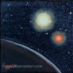 small paintings of space for sale