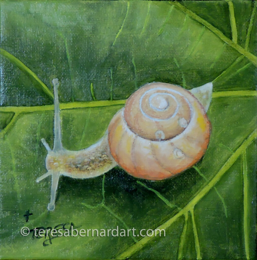snail painting artwork