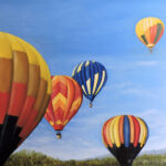 hot air balloon painting