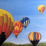 hot air balloons painting