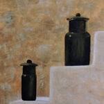 black jars still life