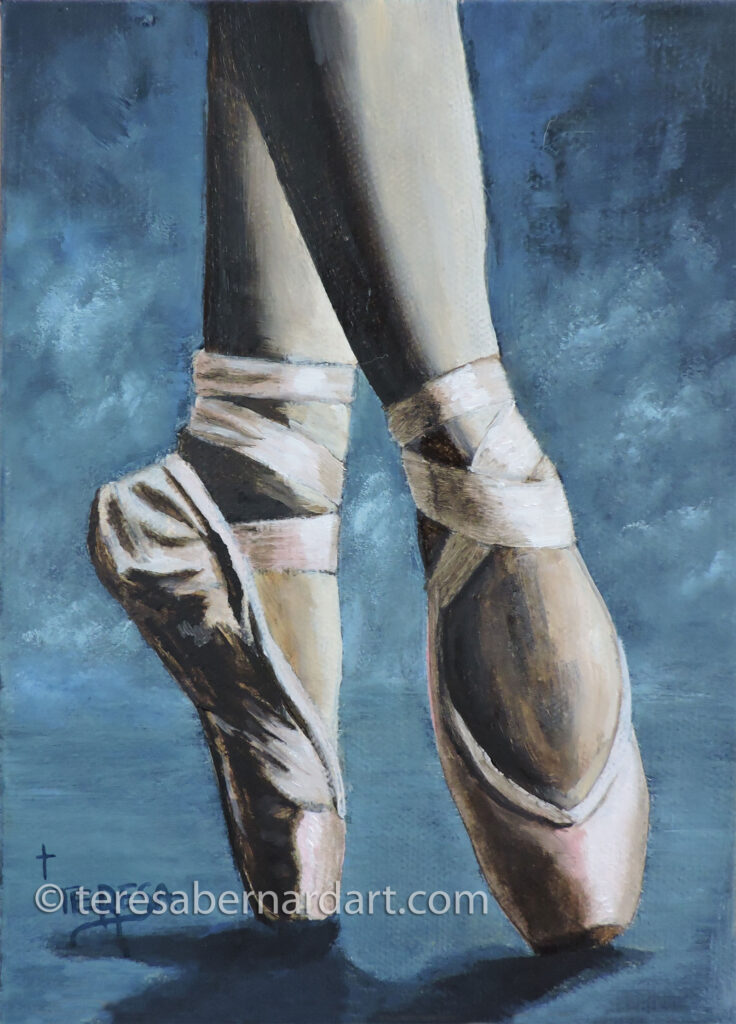 ballerina feet painting 