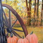 autumn rural landscape art