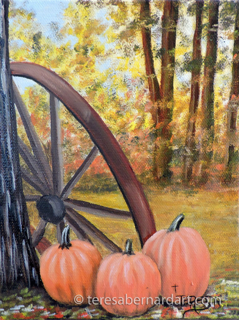 fall pumpkins painting