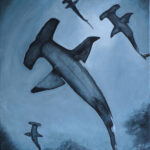 sharks wildlife painting