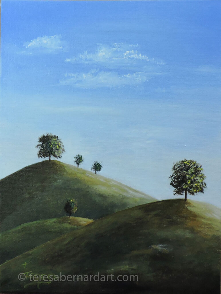 hilltops painting