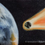 Asteroid Collision Course painting