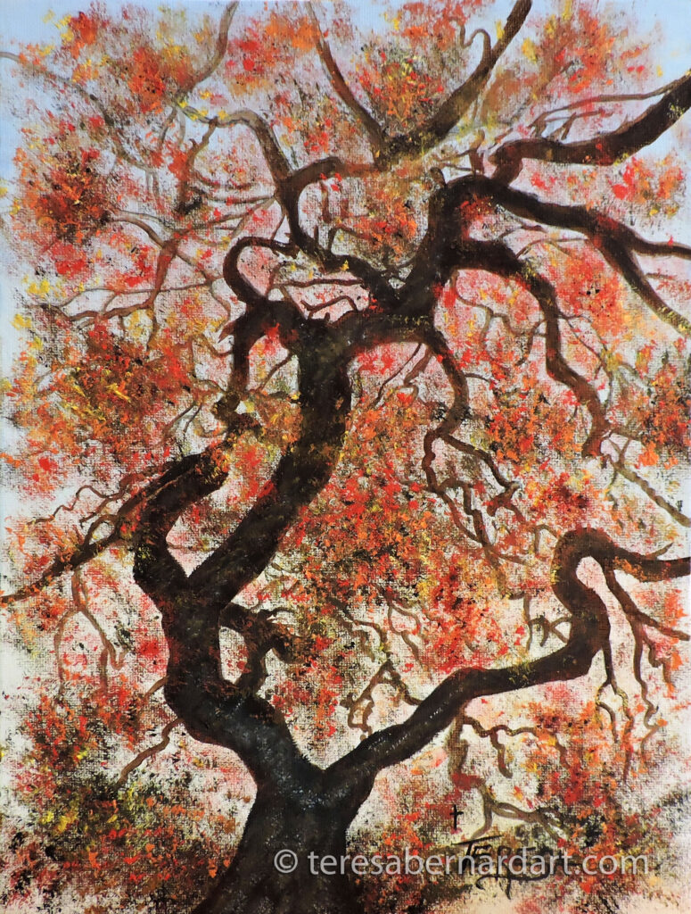 autumn shade tree painting