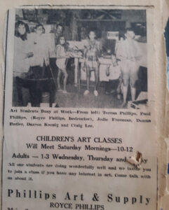 Old newspaper clipping.